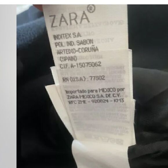 zara collection 100% wool coat with fur cuffs size 12 - Picture 7 of 8